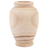 Ticarus Vase Decoratif Vase en Bois Massif pour Décoration de Table de Salon - Vase pour Pampa Fleurs en Bouteille - Ornement de la Maison
