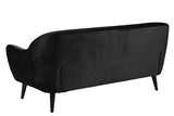 Marque Amazon - Movian Lina - Canapé 2,5 places aux pieds en bois noir, 82 x 184 x 82 cm (longueur x largeur x hauteur), Anthracite