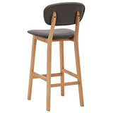 vidaXL 2X Tabourets de Bar Chaises de Comptoir Chaises de Bar Sièges de Comptoir Sièges de Bistro Tabourets de Pub Maison Intérieur Gris Clair Tissu