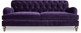 JVmoebel Canapé design 3 places Chesterfield - Tissu - Violet