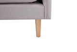 Marque Amazon - Movian Keitele- Canapé 2 places, 130 x 82 x 84 cm, Gris clair