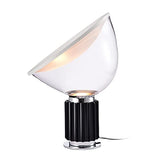 Lampe à Poser Lampes de chevet modernes avec lampe de table tournante à 360 ° Lampes de table transparentes for la salle de séjour Bouton Bouton Bouton Bouton Nightlight, 25.4 "H Lampe de Chevet (Col