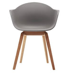 Damiware Romeo Lot de 2 chaises avec accoudoirs Tendance rétro - Salle a Manger (Gris)
