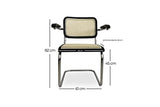 Ventemeublesonline Chaise SKOL avec ACCOUDOIRS