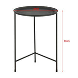 [en.casa] Set de 3 Tables Basses Ensemble de 3 Tables Gigognes Table de Salon Table de Rangement Desserte Métal Noir Tailles Différentes
