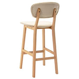 Chusui Lot de 2 tabourets de bar, bar, bar Stools, chaise de comptoir, tabouret de comptoir, tabouret de comptoir, tabouret de cuisine, accessoires de bar, tissu crème