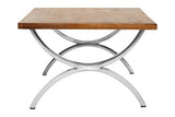 Premier Housewares Table Basse Greenwich, Bois Dense, Naturel, 70x140x42 cm