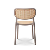 Kosmi - Chaise de Salle à Manger Beige Style Vintage