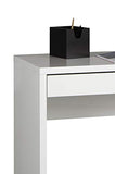 Marque Amazon - Movian Bureau/console à tiroir, 100 x 80 x 40 cm, Blanc brillant