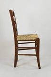 Tommychairs Chaise du Design - Set 2 chaises Savoie 38 pour la Cuisine et la Salle à Manger, avec Structure en Bois, Coleur Noix et Assise en Paille