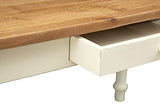 Biscottini Table, Bois, Blanc, L 140 x PR 80 x H 80 cm