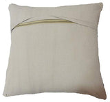 iinfinize Lot de 2 housses de coussin en laine de jute rustique Kilim décoratif pour canapé ou chaise avec fermeture éclair