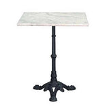 Vadecompras Table carrée en marbre 60 x 60 cm