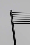 Tommychairs - Set 2 tabourets Modernes et Design Elegance pour la Cuisine et Bar, avec Structure en Acier peindré Noir et Assise en simil Paille Coleur Ivoire Natural