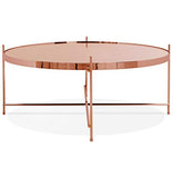 Alterego Table Basse de Salon 'Kolos BIG' Couleur cuivre