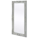 Tidyard Miroir Mural Magnifique pour Salle de Bain/Dressing Style Baroque Argenté 100 X 50 cm