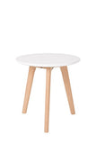 Felis Lifestyle Side Table BODINE Set of 2, Vinyle, Blanc, 50x50x45 cm