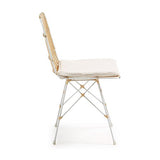 Kave Home - Chaise en rotin Ainisa avec Structure en Acier