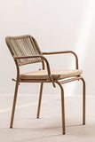 SKLUM Chaise de Jardin Empilable Arhiza Brun Moka