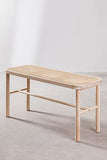 SKLUM Banc en rotin et Bois Riolut Marron Naturel