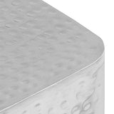 vidaXL 2X Table Basse Argenté Aluminium Table de Canapé Salon Séjour Meuble