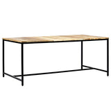 vidaXL Bois de Manguier Massif Brut Table à Dîner Table de Salle à Manger Table de Cuisine Table de Repas Table à Manger Maison Intérieur 180x90x75 cm