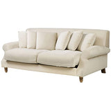 Beliani - Canapé 3 Places - Eike - Velours, Beige