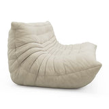 1inchome Togo Chauffeuse 2 Place, Lazy Floor Canapé en Velours Daim Doux Chaise Longue Accent Pouf Canapé pour Salon Chaise d'angle Chambre Salon Bureau (Gris)
