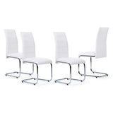 IDMarket - Lot de 4 chaises MIA Blanches pour Salle à Manger