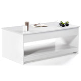 IDMarket - Table Basse Plateau relevable SOA Bois Blanc