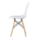 Lot de 4 chaises au Design Moderne de Style scandinave, Lia par MCC (Blanc)