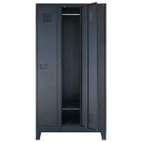vidaXL Armoire à Casiers Métal Style Industriel Vestiaire Rangement Chambre