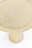 Kare 83466 Plateau Uno Table d'appoint en Laiton Doré Taille Unique 45 cm