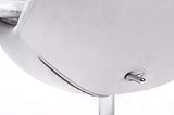 furnigo | Fauteuil design en forme d'oeuf, reproduction, intemporel, plusieurs couleurs, velours (gris clair)
