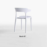 Bureau en Plastique Chaise Klaxon avec Dossier Dining Chair Hôtel Négociation Chaise D'extérieur Chaise De Loisirs, Stable Et Durable 4 Pack,Rouge