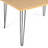IDMarket - Table à Manger Vintage Noemi 8 Personnes Bois Pied épingle 160 cm