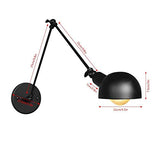 Fuloon Rétro Industriel Créatif Applique de Bras Long Angle Ajustable Finition de Fer LOFT Style Vintage