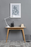 AC Design Furniture Konrad Table de Bureau, H : 74 x L : 105 x P : 45 cm, Chêne huilé et plaqué chêne, 1 pce