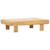 Goliraya Table Basse Bois d'Acacia Solide et Durable Style Vintage 100x60x25 cm