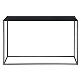 [en.casa] Table Console Table d'Appoint Industriel en Métal Résistant 74 x 115 x 32 cm Noir Mat