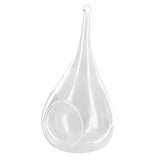 Vase Suspendu en Verre Transparent Conique pour Plantes Fleurs Décoration de Jardin Maison