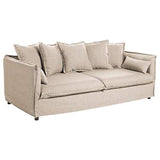 Atmosphera Créateur d'intérieur - Canapé Lin 3 Places Odilon 210cm Beige