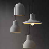 Lustre en ciment vintage, abat-jour en béton moderne industriel avec abat-jour gris antique simple ombre industrielle lustre restaurant restaurant restaurant lustre (Style : C)