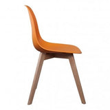 MATHI DESIGN Pop - Chaise Couleur Pieds Bois