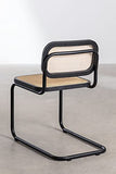 SKLUM Pack 2 Chaises de Salle à Manger en Rotin Tento Noir Noir