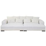 Paris Prix - Canapé Design 9 Coussins Monaco 330cm Blanc