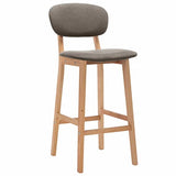Chusui Lot de 2 tabourets de bar, bar, bar Stools, comptoir, tabouret de bar, tabouret de cuisine, tabouret de comptoir, accessoires de bar, tissu taupe