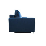 E-MEUBLES Canapé lit Convertible Salon Relax Noveau scandinave Design Revêtement de Canapé Melisa (Bleu foncé)