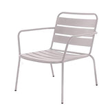 Tousmesmeubles Chaise Acier Gris - TIPUTA - L 64 x l 71 x H 73 - Neuf