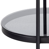 AC Design Furniture Bertha Table Basse, Verre, Gris, H: 42 x B: 95 x T: 50 cm